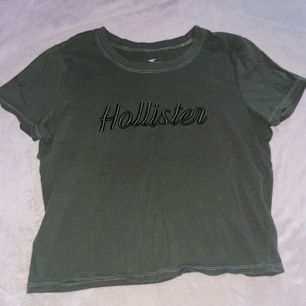 Green XS hollister slim tee
